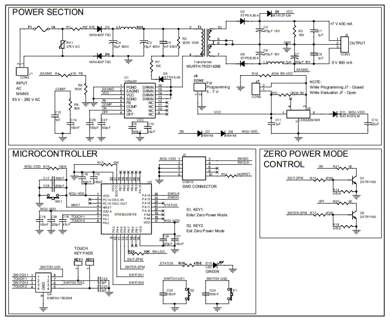 Schaltplan - STMicroelectronics STEVAL-ISA192V1 Evaluierungsboard